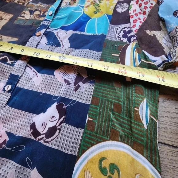 Johnny Was Vera Multi Color Patchwork Tunic size XXSmall New Boho - Picture 9 of 13